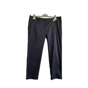 Prada Blue Striped‎ Cotton Pants, Size Italian 46/L